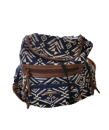 Joe Boxer Backpack w/Vegan Strap Blue/White Brown Jute Fabric - €13,59 EUR