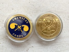 US ARMY Military NBC CHEMICAL CORPS USA  Coin - $254.87 MXN