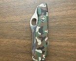 111mm Victorinox Swiss Army Knife : One Hand CAMO TREKKER Camouflage Col... - £43.67 GBP