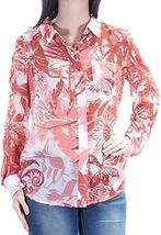 Tommy Hilfiger Women's Saharan Safari Long Sleeve Button Front Floral To... - $25.00