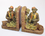 VTG Pair CBK Monkey Bookends 6” Tall 1999 Organ Grinder Circus Monkey Bo... - $21.51