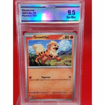 Pokémon Card 151 Playset Growlithe 058/165 Gem Mint CCG 9.5 - £19.83 GBP