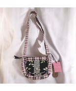 Vintage couture cloth crossbody front flip snap enclosure pocket.interio... - $25.00