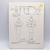 1720 - 1780 Hooped Petticoats Pattern Mantua Maker Uncut Historic Costume - $12.00