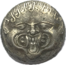 Gorgoneion Didrachm-Inspired Modern Reedición - Motivo griego clásico - $13.25