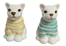 French Bulldog Salt Pepper Shakers Sweater Dog Lovers Pets Set of 2 Kitc... - $14.35