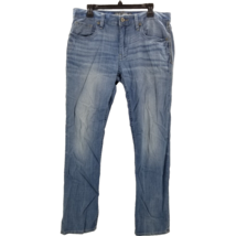 BKE Jeans Blue Denim Jake Straight Leg Mens Tag 34R (ACT 34x31) Medium Wash - $32.24