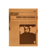 Warren Zevon Press Kit &#39;Excitable Boy&#39; Red Harvest - $498.99 MXN