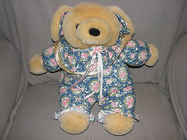Dandee Dan Dee Stuffed Plush Cloth Shabby Floral Ruffle Teddy Bear Puppy Dog - £28.47 GBP