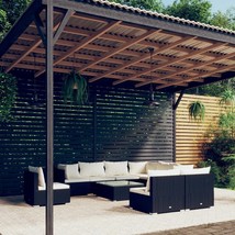  Garden Lounge Set Black and Cream - $26,583.06 MXN