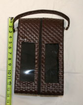 Woven Wine Bottle Gift Box Single Storage Case Plastic Weave Style Holder - $15.68