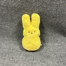 Peeps Easter Bunny 12&quot; Yellow Plush Decoration Stuffed Animal Toy NO Pouch - £13.34 GBP