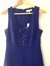 NWT REISS Hudson Fit and Flare Evening Cocktail Indigo Lace Blue Dress US 6 $340 - £135.51 GBP