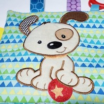 Mary Meyer Baby Taggies Crinkle Dog 9"x9" Squeaker Baby Toy Lovey Hang Clip - $11.95