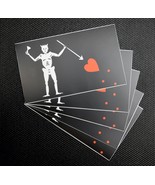 Blackbeard Pirate Flag 5&quot; x 3&quot; Sticker 5-Piece Set Edward Teach SEAL Tea... - $169.27 MXN