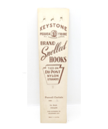 Keystone Pequea Tribe Brand Vintage Pennell Carlisle Size 4 Snelled Hooks - $10.88