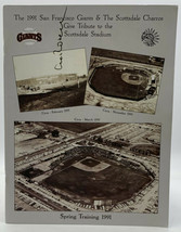 San Francisco Giants Spring Training Program 1991 Signed Copy Baseball 20-1682 - £11.17 GBP