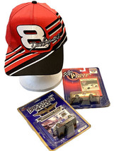 NASCAR Fan Bundle 2 Vintage Die Cast Collectible Cars And Dale Earnhardt Jr Hat - £27.36 GBP
