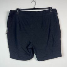 Danielle Bernstein Women Plus 20W Black Zip Up Shorts NWT CT42 - $34.29