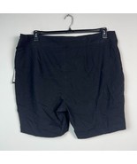 Danielle Bernstein Women Plus 20W Black Zip Up Shorts NWT CT42 - £27.09 GBP