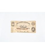 1863 State of Alabama Twenty-Five Cents Confederate Fractional Currency-... - $83.46