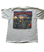 Vintage Bucket of Blood Saloon Virginia City Nevada Biker T-shirt White ... - £14.57 GBP
