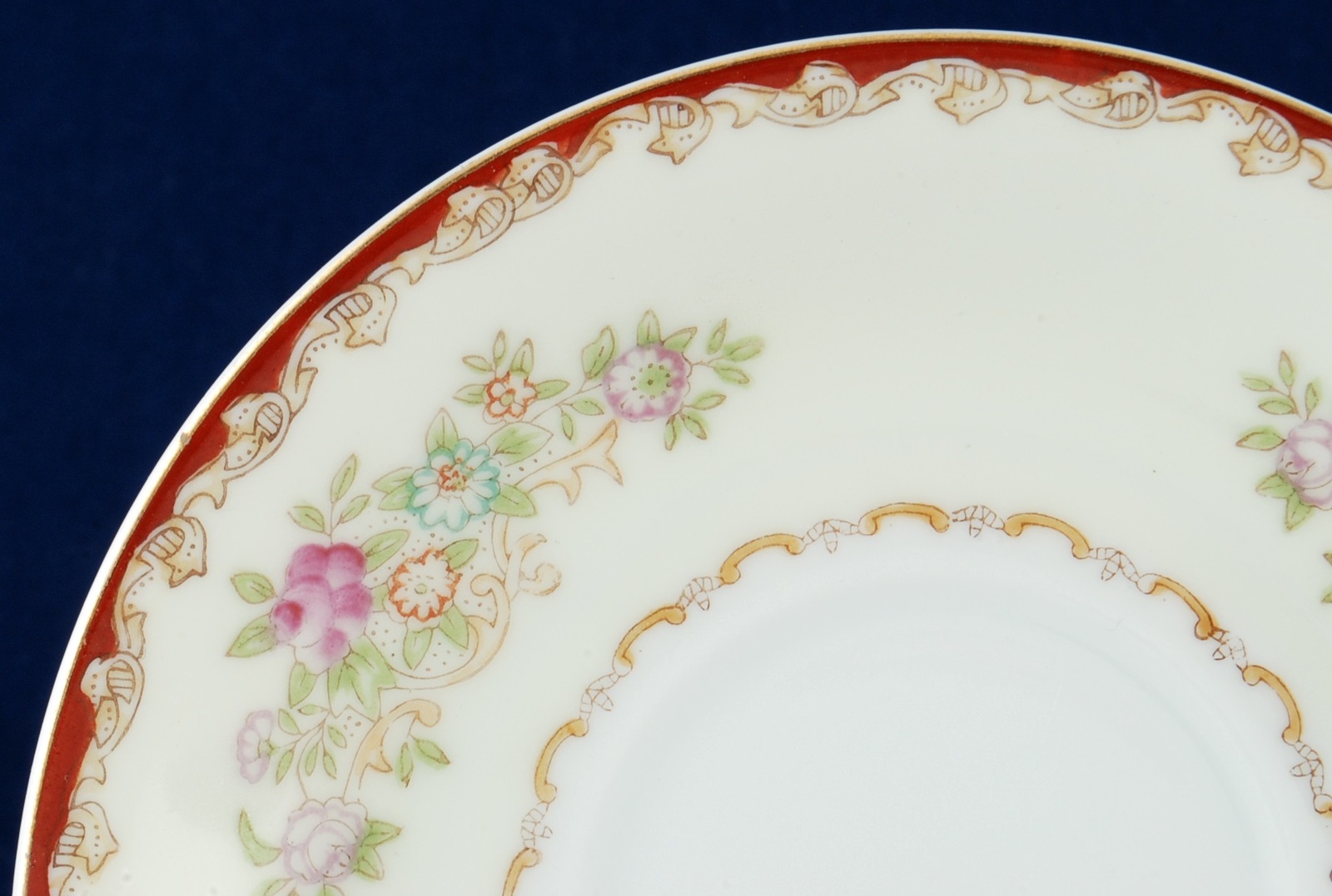 Registered USA Celebrate Japan Saucer Hand Painted Floral Item image 2
