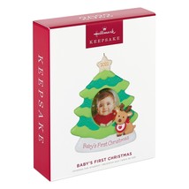 Hallmark 2022 Baby’s First Christmas Photo Holder Frame, Christmas Tree Ornament - £6.12 GBP