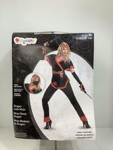 Disguise Women&#39;s Ninja Dragon Halloween Costume, Black/Red, Large (12-14) - £18.70 GBP