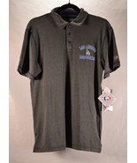 Los Angeles Dodgers MLB True Fan Polo Shirt Size Small Mens Grey Blue New - £19.38 GBP