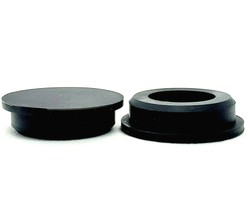 1&quot; Rubber Hole Plugs Black Silicon Push In Compression Stem 1 1/4&quot; Top 10 Pack - £14.80 GBP
