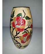 Vintage Brass &amp; Enamel Vase - $34.65