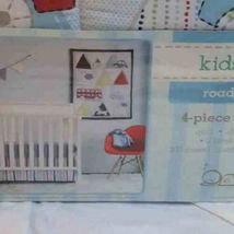 Kidsline &quot;Road Map&quot; 4 Piece Crib Set - £27.46 GBP