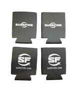 NEW Lot of 4 Surefire Koozie Can Coolers Insulator Black - £5.51 GBP