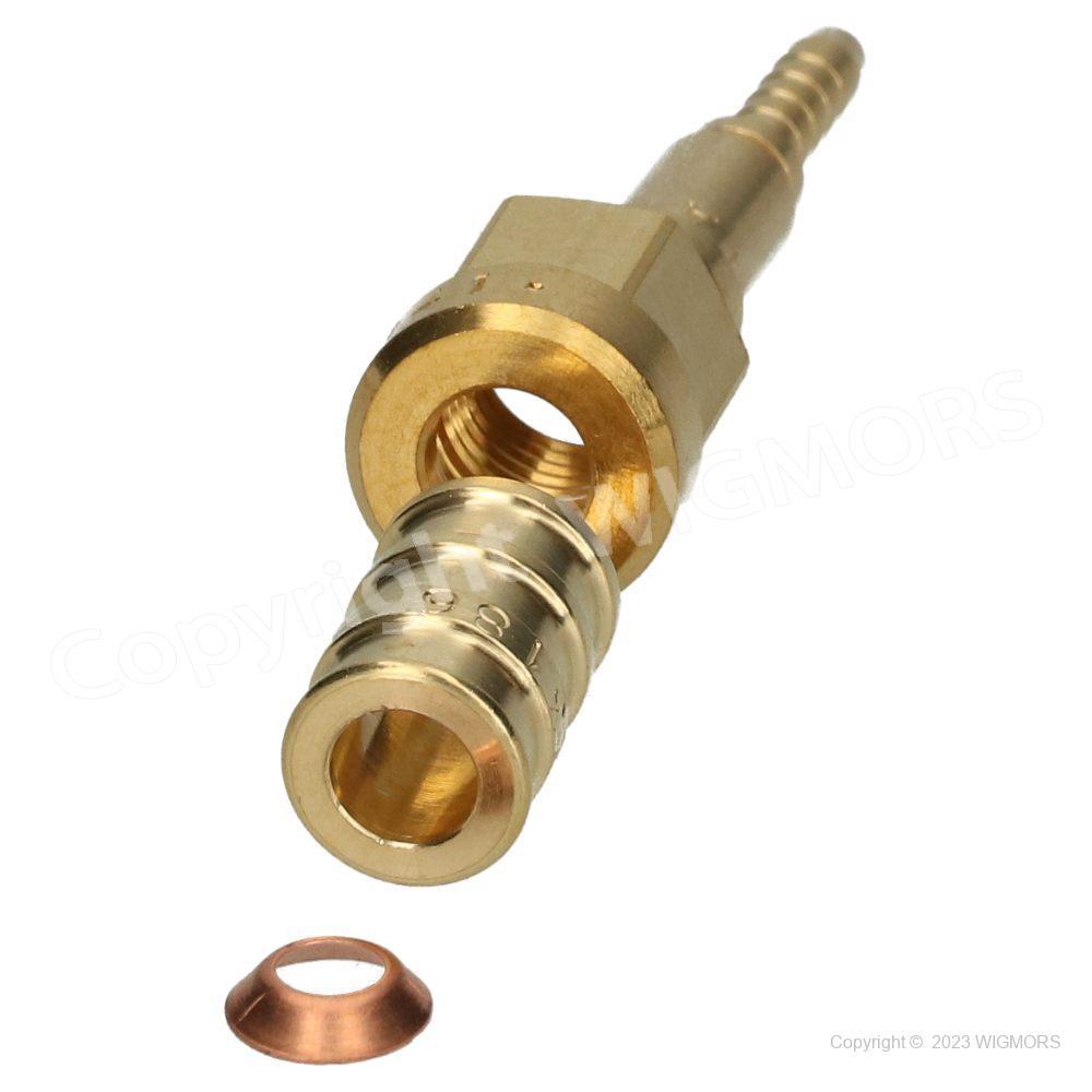 Press fitting Quadra XBA02M straight FI 4 - 1/4&quot; - $12.69