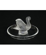 Lalique Crystal Swan Pin~Ring~Ash Tray~Signed~Mint~Authentic~Drop Dead G... - £129.58 GBP