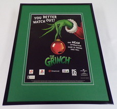 The Grinch 2000 Playstation Sega Framed 11x14 ORIGINAL VIntage Advertisement - £27.17 GBP