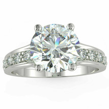 Engagement Ring 2.80Ct Round Cut Simulated Diamond 925 Sterling Silver Size 8.5 - £88.76 GBP