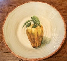 Williams-Sonoma Jardin Potager Pasta Bowl 9.75&quot; Yellow Pepper Made in Italy - £43.78 GBP