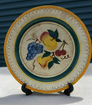 Vintage Stangl Fruit Terra Rose Chop Plate Grapes Pear Apple Round Platter 12.5&quot; - £20.19 GBP