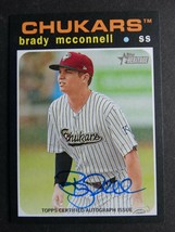 2020 Topps Heritage Minor League Brady Mcconnell Chukars Real One Auto Card - £15.71 GBP