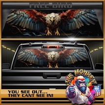 American Bald Eagle Truck Back Window Graphics - Free Bird - £43.34 GBP+