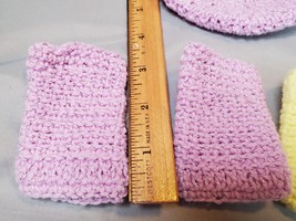 Doll Crochet Hat Scarf Muff or Leg Warmer Lot fits AG Dolls &amp; Others Han... - £11.62 GBP
