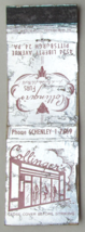 Collinger&#39;s Furs - Pittsburgh, Pennsylvania Store 20 Strike Matchbook Cover PA - £1.17 GBP