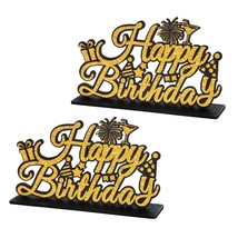 Letter Happy Birthday Sign Centerpieces For Table Birthday Party Supplies Birthd - £20.59 GBP