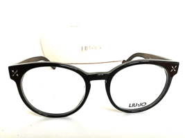 New LIU JO LJ 2649 LJ2649 002 Black 50mm Round Women&#39;s Eyeglasses Frame  - £77.89 GBP