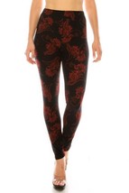 Printed High Waisted Leggings with Elastic Waistband - Comfort &amp; Style - $7.65