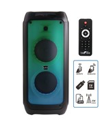 beFree Sound 2 x 8&quot; Wireless Rechargeable Bluetooth Party Speaker with L... - $268.52 CAD
