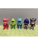 PJ Masks Figure Lot Catboy, Owlette And Gekko w/Kevin &amp; Howler Wolfie Kids - $16.82