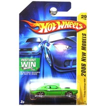 Hot Wheels 2006 New Models 1970 70 Dodge Challenger HEMI Green #29 - £11.19 GBP